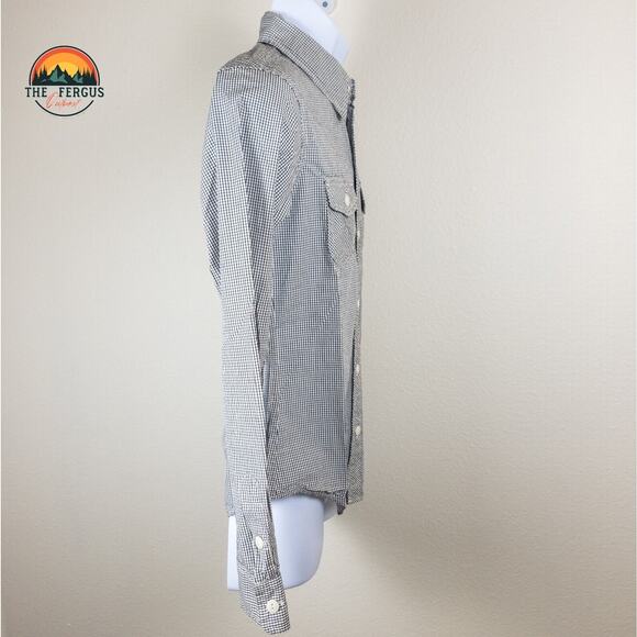 NWT Civilianaire Shirt Black Stripe Made In USA! Mens Size Slim Small - Picture 5 of 16